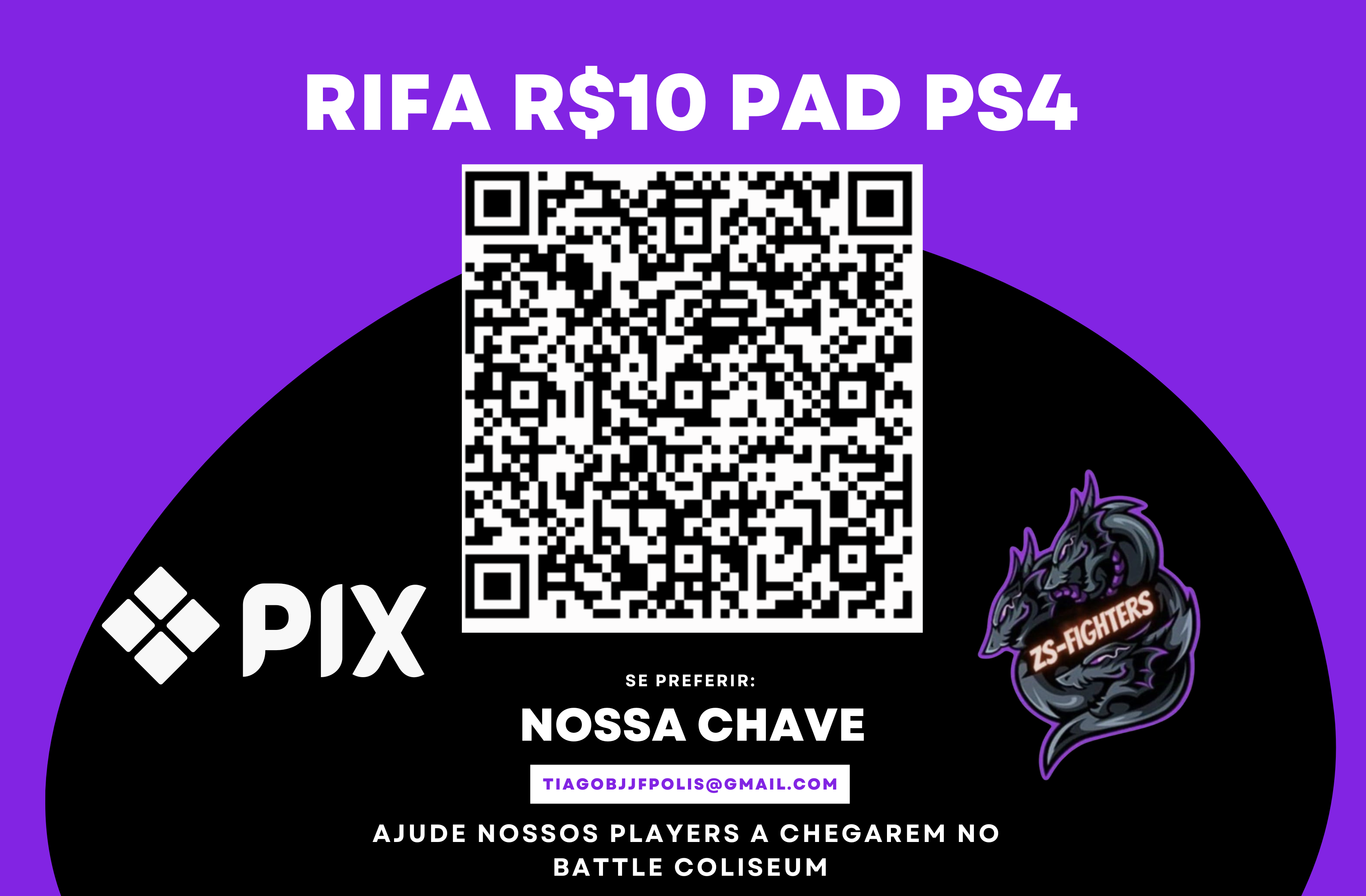 Rifa para ajudar nossos players para o Battle Coliseum