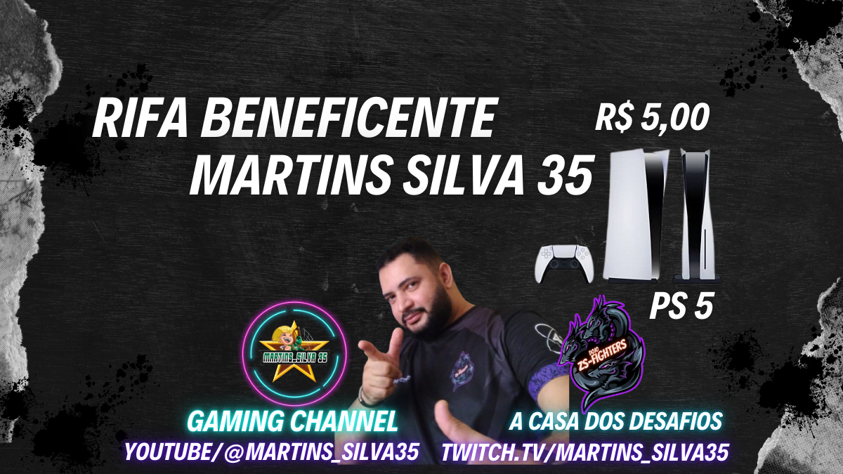 Rifa de PS5 Beneficiente do MARTINS_SILVA35