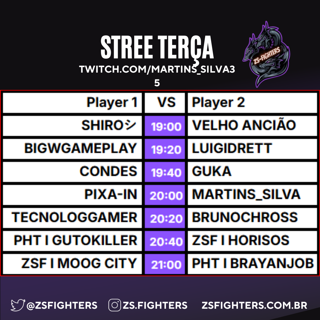 ZS-StreE Terça 4 de fevereiro de 2025