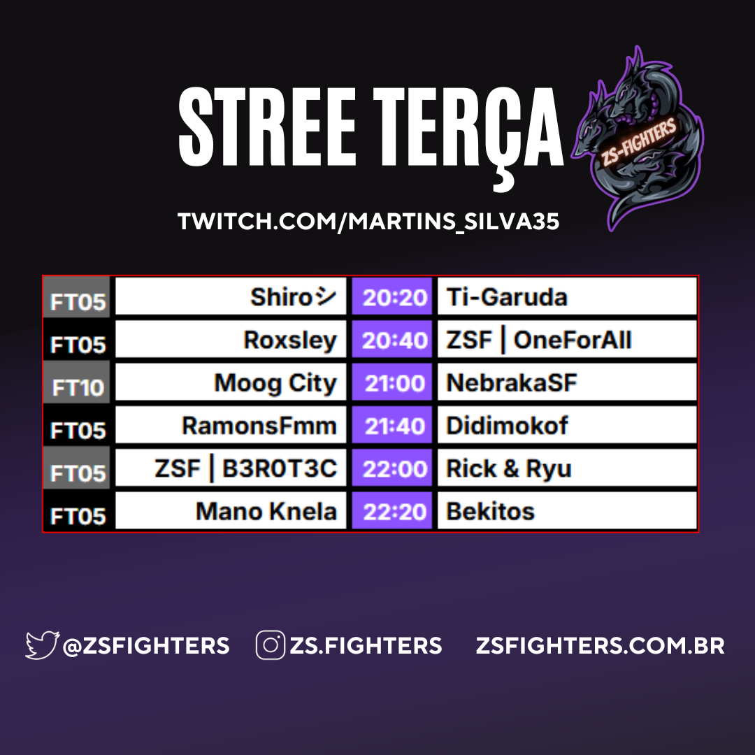 ZS-STREE TERÇA 18 de fevereiro de 2025