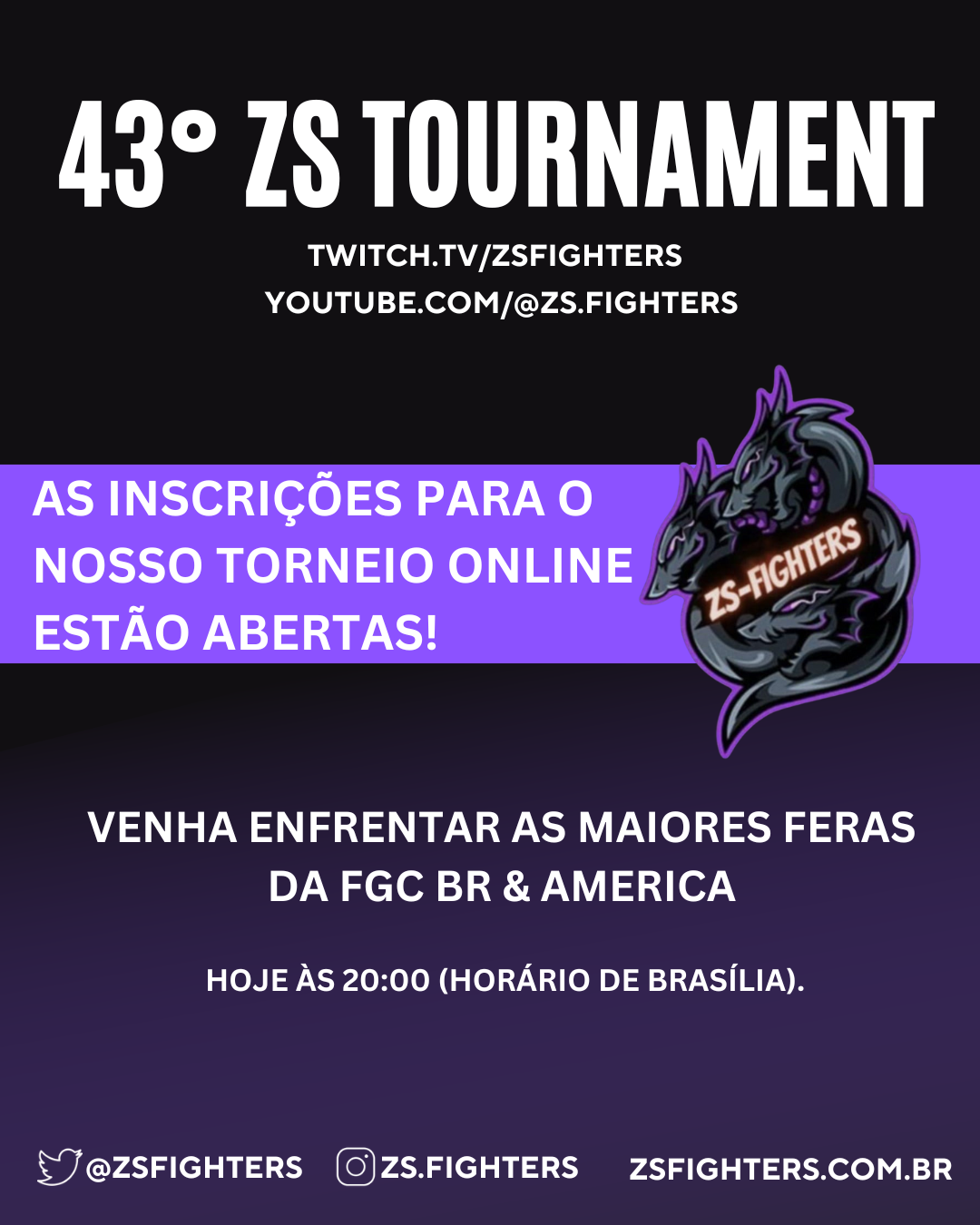 43º ZS-Tournament SFVI – Campeonato de liga aberta!!🏆