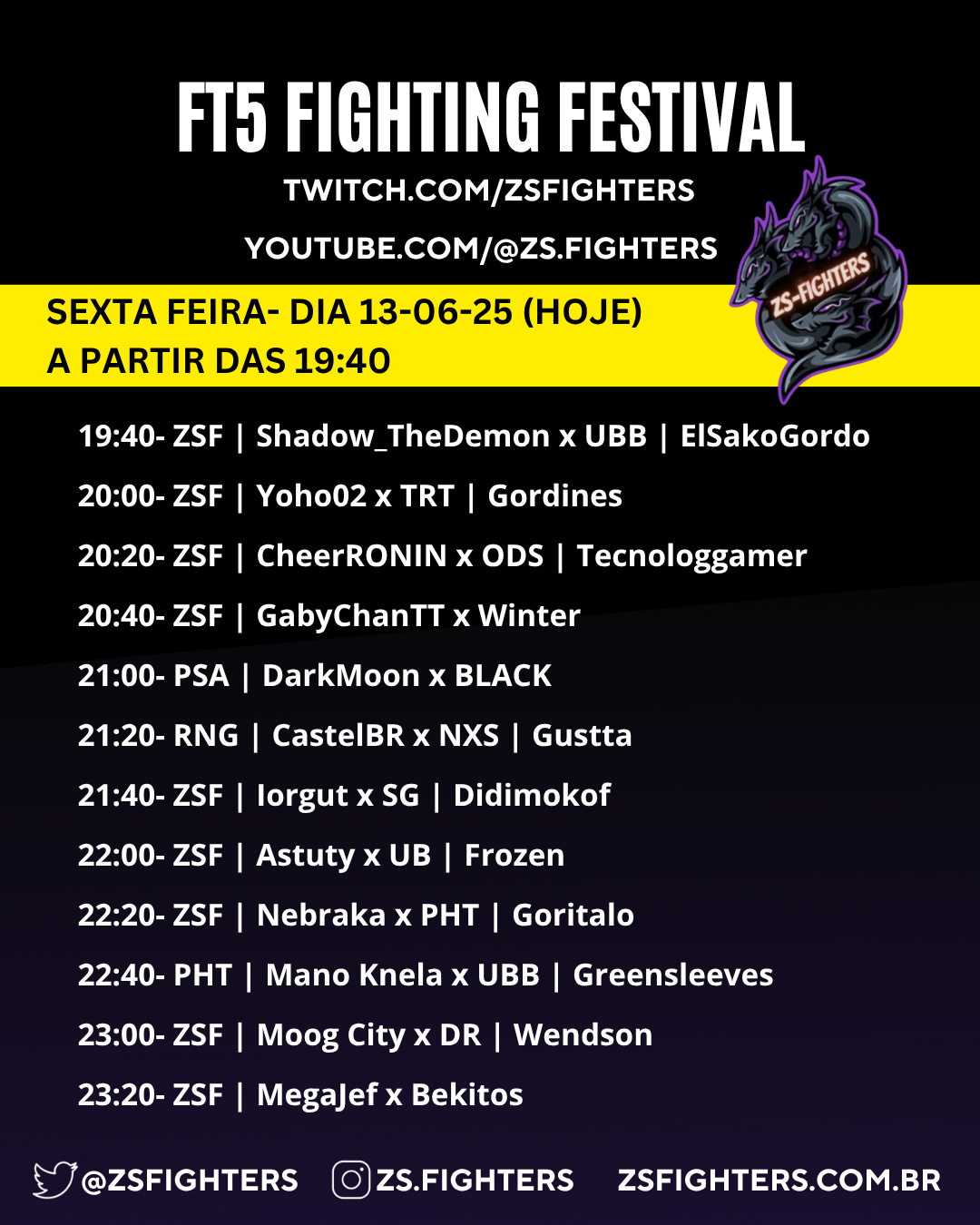 ZSFIGHTERS FT5 FIGHTING FESTIVAL